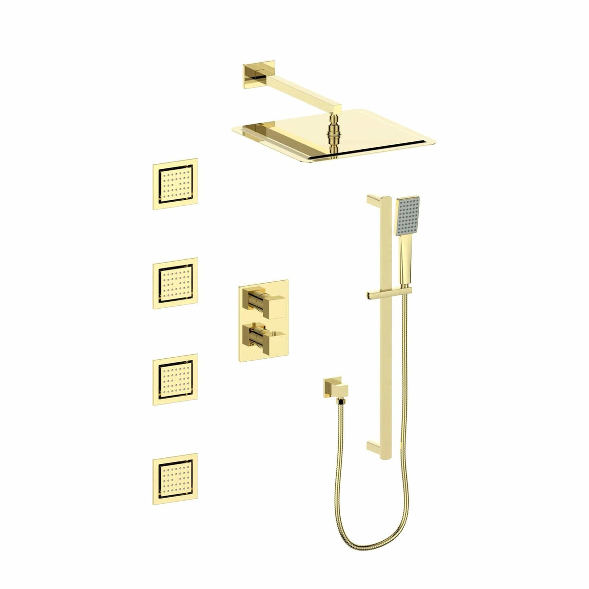 Z Line Shower System ZLINE Crystal Bay Thermostatic Shower System w Body Jets CBY-SHS-T3-PG ...