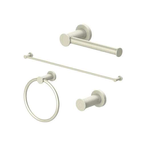 ZLINE Emerald Bay Bathroom Accessories Package with Towel Rail, Hook, Ring and Toilet Paper Holder, 4BP - EMBYACC - BN - Farmhouse Kitchen and Bath