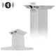 Zline Island Mount Range Hood in Stainless Steel with Built-in ZLINE CrownSound™ Bluetooth Speakers KE2iCRN-BT