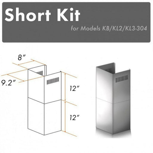 ZLINE Short Kit for 8' Ceilings, SK - KB/KL2/KL3 - 304 - Farmhouse Kitchen and Bath