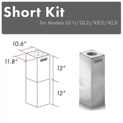 ZLINE Short Kit for Ceilings Under 8' ISLAND, SK - GL1i/GL2i/KE2i/KL3i - Farmhouse Kitchen and Bath