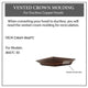 ZLINE Vented Crown Molding for Range Hoods w/Recirculating Option, CM6V-8667C