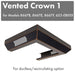 ZLINE Vented Crown Molding for Wall Range Hood, CM1V - 8667B - Farmhouse Kitchen and Bath