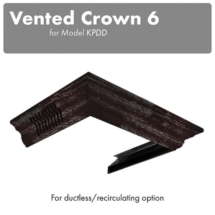 ZLINE Vented Crown Molding Profile 6 for Wall Mount Range Hood, CM6V - KPDD - Farmhouse Kitchen and Bath