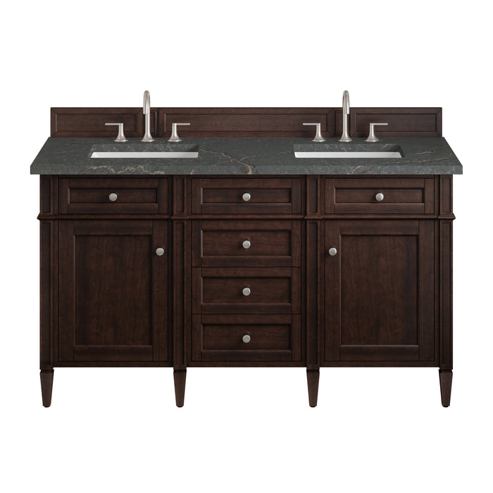 James Martin Brittany 60" Double Bathroom Vanity, Burnished Mahogany