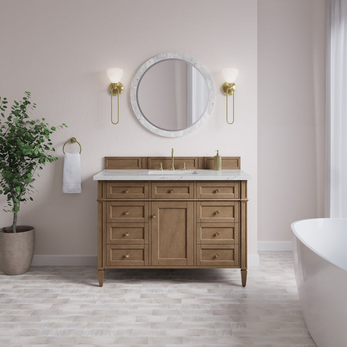 James Martin Brittany 48" Single Bathroom Vanity, Pecan