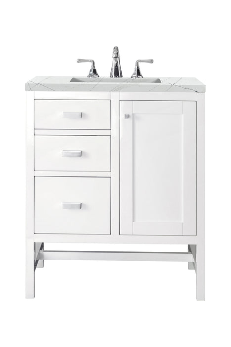 James Martin Addison 30" Single Bathroom Vanity, Glossy White
