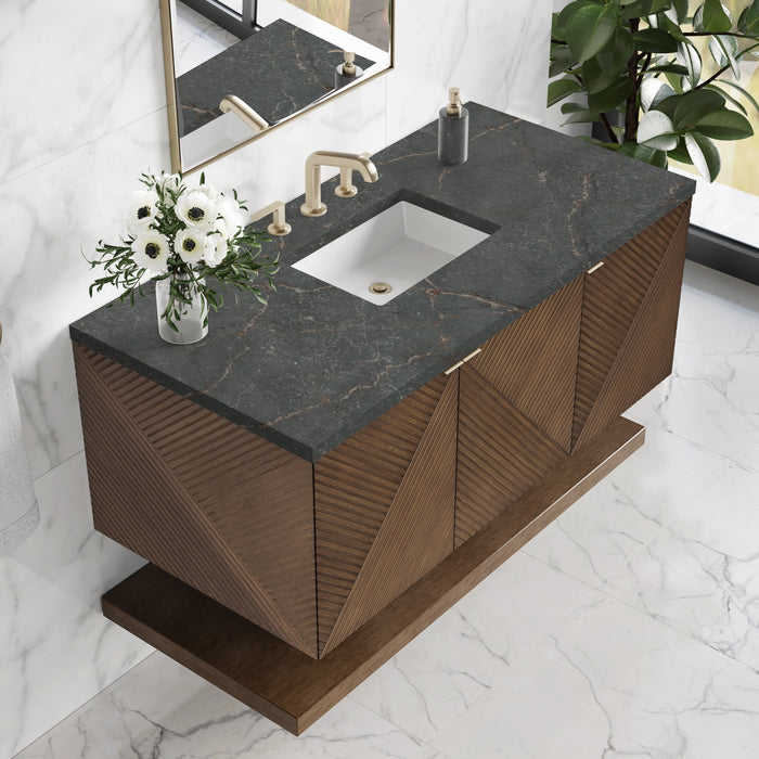 James Martin Marcello 48" Floating Single Bathroom Vanity, Chestnut