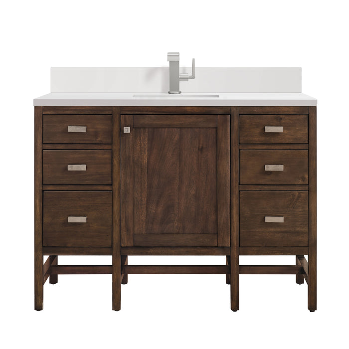 James Martin Addison 48" Single Bathroom Vanity, Mid-Century Acacia