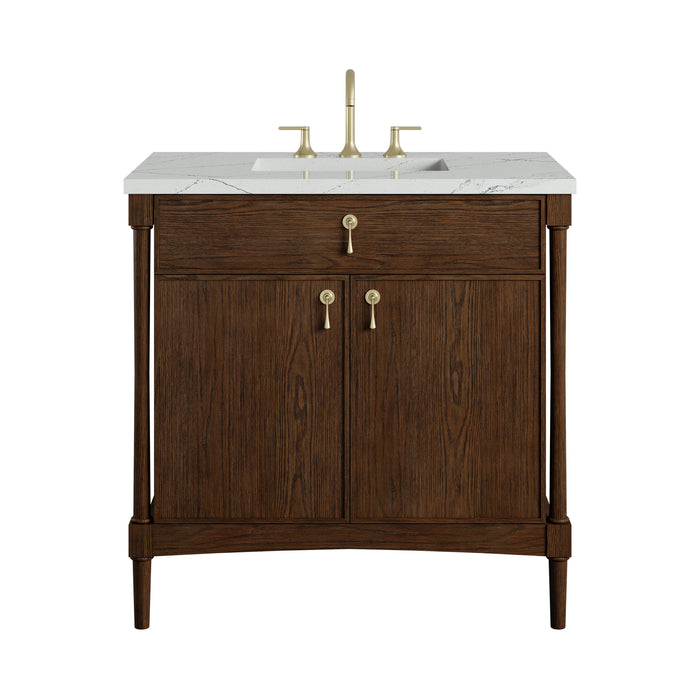 James Martin Kinnsden 36" Single Bathroom Vanity, Sable Oak