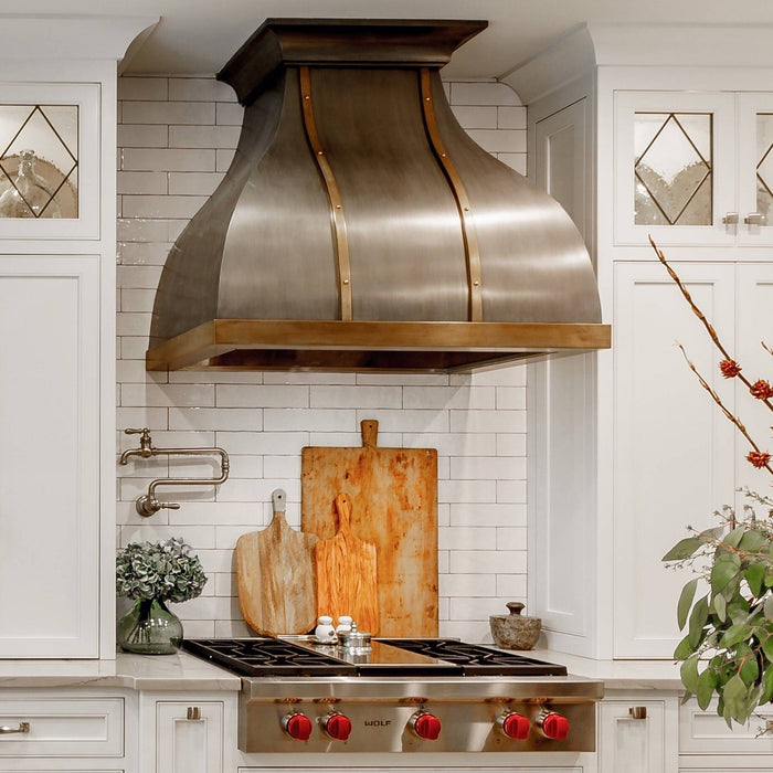 Akicon Custom Handcrafted Copper Range Hood - AKH762BA-C Akicon