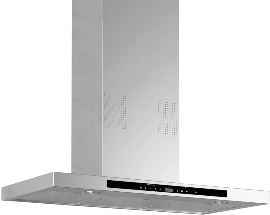 Forté 36 in. 600CFM Wall Mount Range Hood with i-Hood Bluetooth Music Player Stainless Steel COLLEGARE36 - Farmhouse Kitchen and Bath
