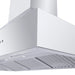 ZLINE Professional Convertible Vent Wall Mount Range Hood in Stainless Steel with Crown Molding 667CRN-48 - Farmhouse Kitchen and Bath