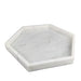 Italian Carrara White Marble Tray, Hexagon Decorative Tray and Vanity Tray for Nightstand, Kitchen, Bathroom and Coffee Table (Carrara White 11.8 x 10.3 x 1.2 in) - Farmhouse Kitchen and Bath