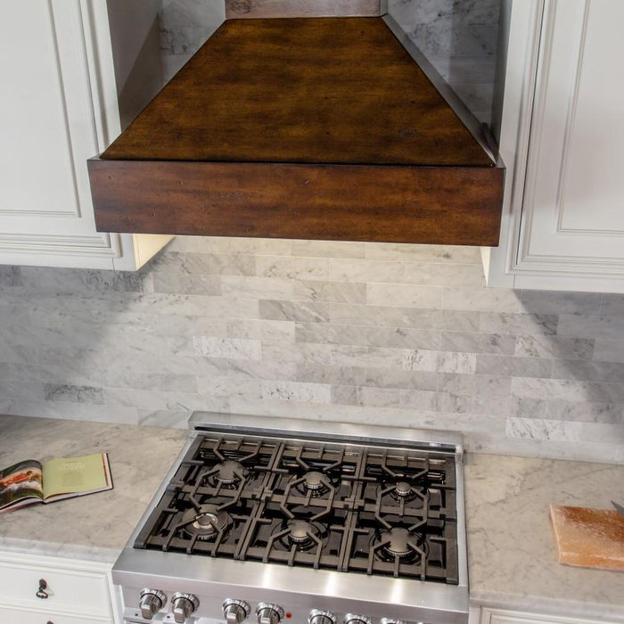 ZLINE 30" Wooden Wall Range Hood, Remote Motor, 355WH-RD-30 - Farmhouse Kitchen and Bath