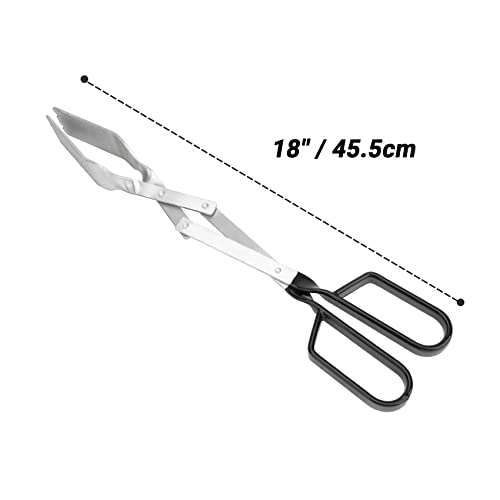 only fire Aluminum Grilling Tong with PVC Handle Barbecue Tool Extra Long Scissor Tongs Great for Cooking, Grilling, and Barbecue - Farmhouse Kitchen and Bath