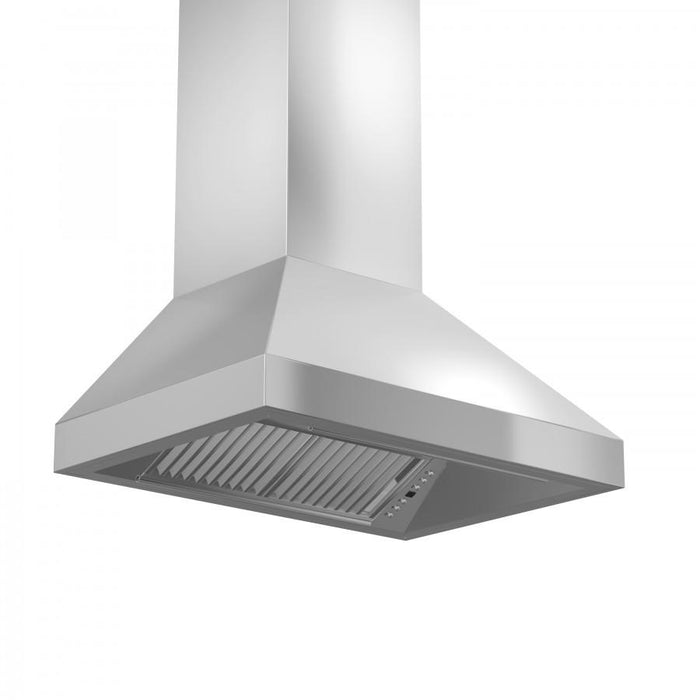 ZLINE 48" Remote Blower, Stainless Wall Range Hood, 597-RS-48-400 - Farmhouse Kitchen and Bath