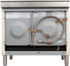 Nostalgie 40" Dual Fuel Gas Range, Antique White, Bronze Trim, UPDN100FDMPAY - Farmhouse Kitchen and Bath
