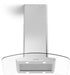 Forté Cortivo Island Mount Glass Canopy Range Hood with 600 CFM in Stainless Steel CORTIVOISLAND36 - Farmhouse Kitchen and Bath