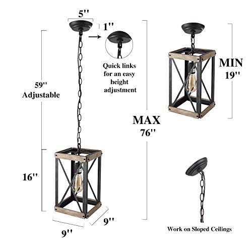 Rustic Indoor Lantern, Small Rectangular