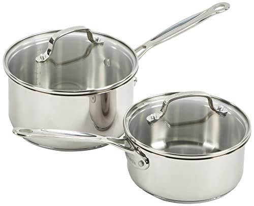 Cuisinart Chefs Classic Stainless 10-Piece Cookware Set, Silver
