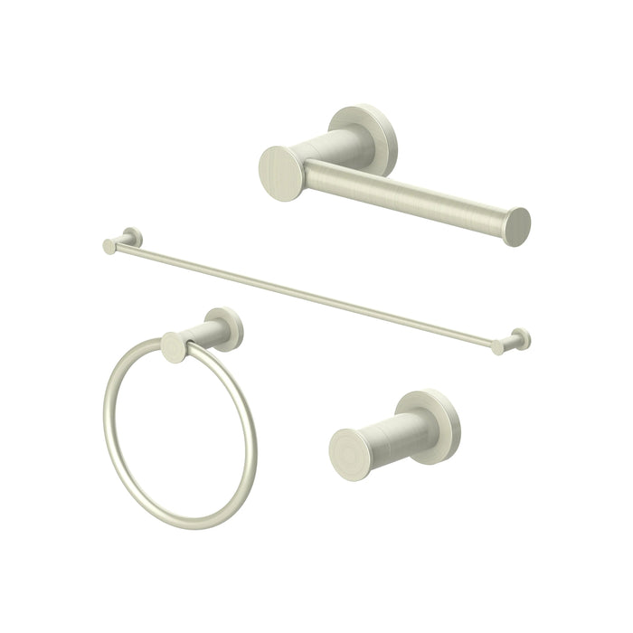 ZLINE Emerald Bay Bathroom Accessories Package with Towel Rail, Hook, Ring and Toilet Paper Holder, 4BP-EMBYACC-PG - Farmhouse Kitchen and Bath
