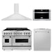 ZLINE 48 " Package Range, Range Hood, Microwave, Dishwasher,  4KP-RARH48-MWDW - Farmhouse Kitchen and Bath