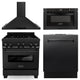 ZLINE 30 " Package Range RGB-30, Range Hood BSKBN, Microwave MWD-1 , Dishwasher DW-BS-24,  4KP-RGBRH30-MWDW
