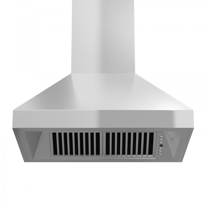 ZLINE 48" Remote Blower, Stainless Wall Range Hood, 597-RS-48-400 - Farmhouse Kitchen and Bath