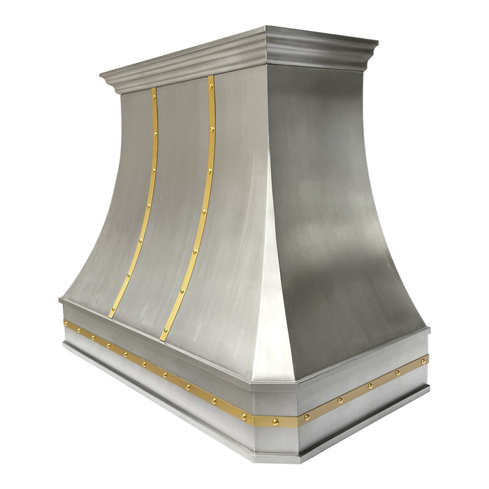 In Stock Custom Handcrafted Stainless Steel Range Hood & Insert Hood - AKH716C-S Akicon