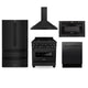 ZLINE Kitchen Package Refrigerator, Range , Range Hood , Microwave, Dishwasher 5KPR-RGBRH-MWDWV