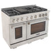 Kucht 48" Professional Gas Range, 7 Burners, Grill/Griddle, KFX480-S - Farmhouse Kitchen and Bath