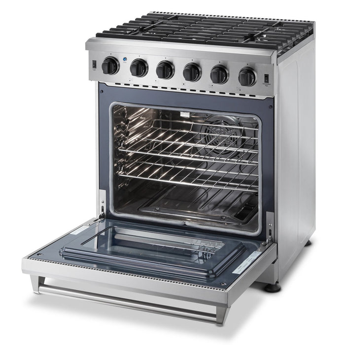 Thor 30" Professional Gas Range in Stainless Steel, LRG3001U - Farmhouse Kitchen and Bath