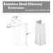 ZLINE 61" Extended Chimney and Crown, 655-4SSSS-36-304-E - Farmhouse Kitchen and Bath