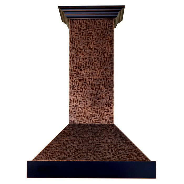 ZLINE 48" Hand-Hammered Copper Finish Wall Range Hood, 655-HBXXX-48 - Farmhouse Kitchen and Bath