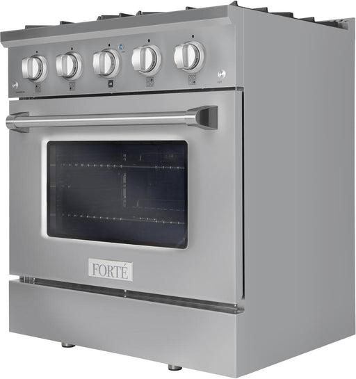 Forté 30 in. 3.53 cu. ft. Professional Freestanding All Gas Range FGR304BSS - Farmhouse Kitchen and Bath