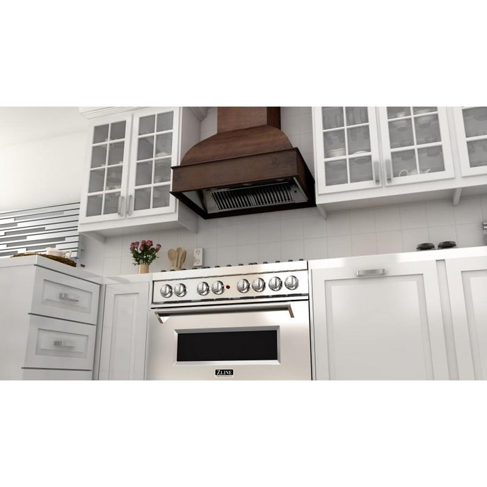 ZLINE 30" Wooden Wall Range Hood, Remote Motor, 369WH-RS-30-400 - Farmhouse Kitchen and Bath