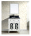 Dawn 30" Modern Vanity with Single Sink & Black Marble Top AACS-3001 - Farmhouse Kitchen and Bath