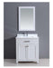 Dawn 30" Milan Style Vanity Single Sink & White Marble Top AAMS3001 - Farmhouse Kitchen and Bath