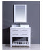 Dawn 36" Boehemian Vanity with Single Sink and White Quartz Top AAPS3601 - Farmhouse Kitchen and Bath