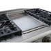 Kucht 36" Pro Stainless Propane Range, Griddle, Black Knobs KRG3609U/LP-K - Farmhouse Kitchen and Bath