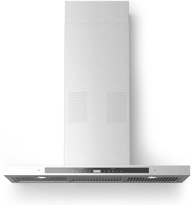 Forté 36 in. 600CFM Wall Mount Range Hood with i-Hood Bluetooth Music Player Stainless Steel COLLEGARE36 - Farmhouse Kitchen and Bath