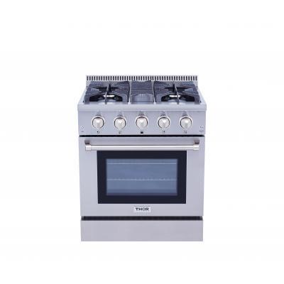 THOR Professional 30" Propane Range in Stainless Steel, HRD3088ULP - Farmhouse Kitchen and Bath