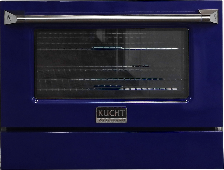 Kucht 36" Propane Range in Stainless Steel, Blue Door, KNG361U/LP-B - Farmhouse Kitchen and Bath