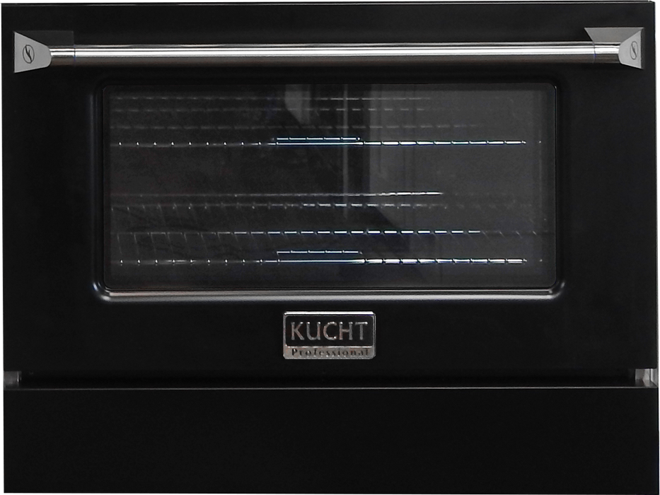 Kucht 36" Gas Range, Stainless Steel with Black Door, KNG361U-K - Farmhouse Kitchen and Bath