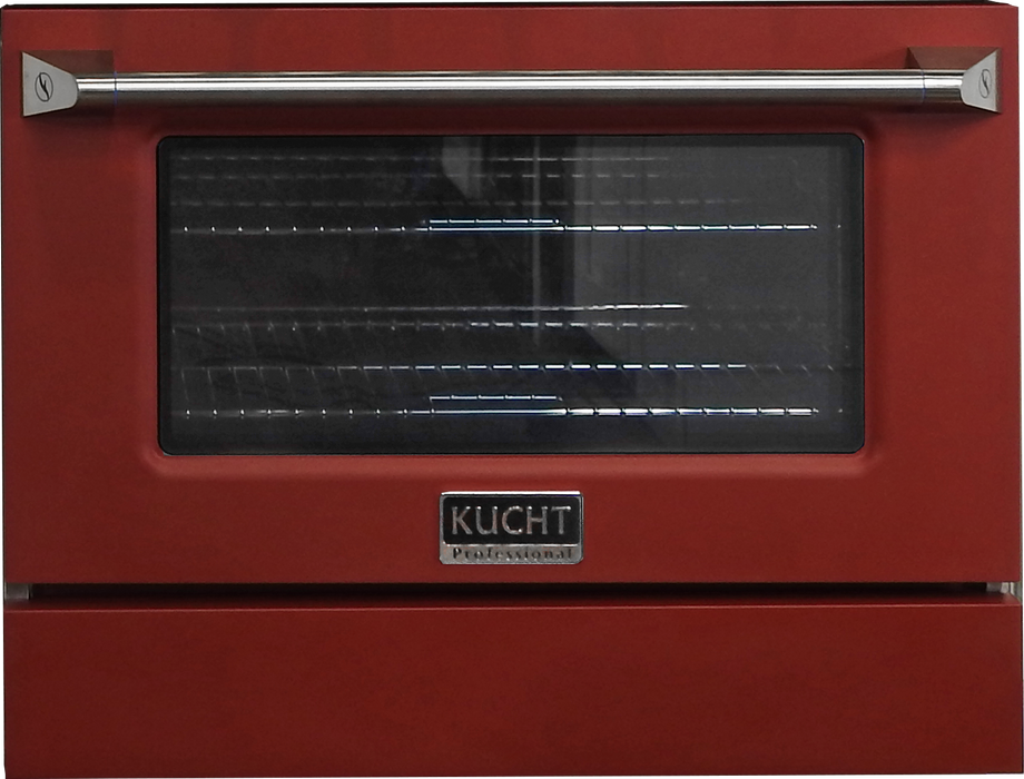 Kucht 36" Propane Range in Stainless Steel, Red Door, KNG361U/LP-R - Farmhouse Kitchen and Bath