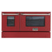Kucht 48" Gas Range in Stainless Steel, Red Oven Doors, KNG481U-R - Farmhouse Kitchen and Bath
