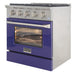 Kucht 30" Gas Range in Stainless Steel with Blue Oven Door, KNG301U-B - Farmhouse Kitchen and Bath