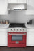 Kucht 30" Gas Range in Stainless Steel with Red Oven Door, KNG301U-R - Farmhouse Kitchen and Bath