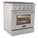 Kucht 30" Gas Range in Stainless Steel with Silver Oven Door, KNG301U-S - Farmhouse Kitchen and Bath
